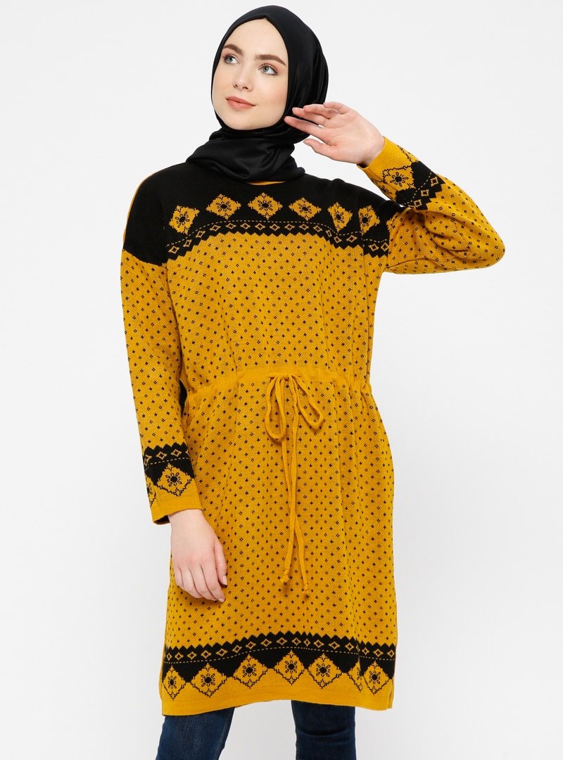 PİLİSE Hardal Triko Tunik