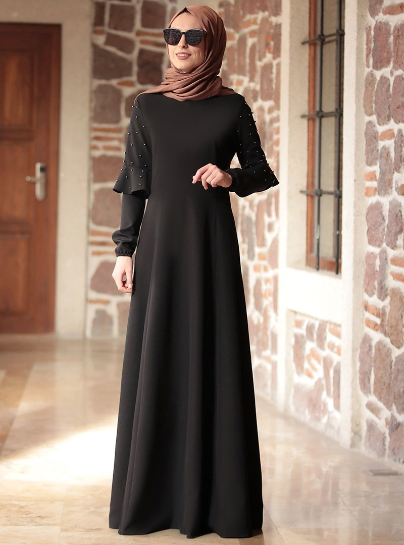Rana Zenn Siyah Aysima Elbise