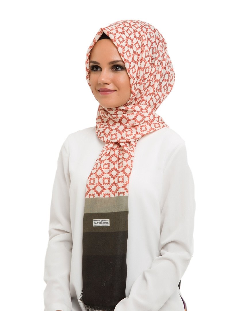 AlwayShawl Karışık Renkli Desenli Şal