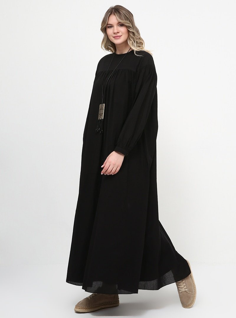 Alia Siyah Salaş Elbise