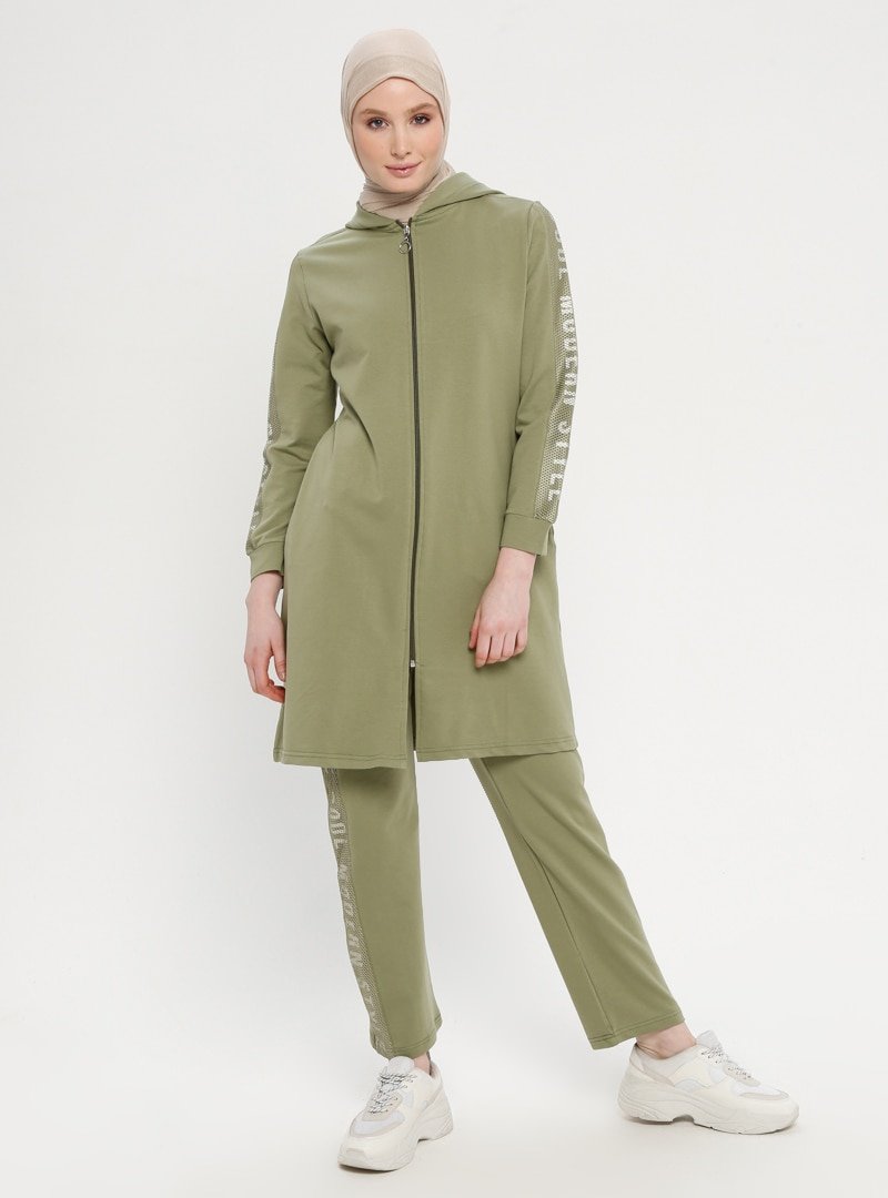 Loreen By Puane Yeşil Tunik&Pantolon İkili Takım