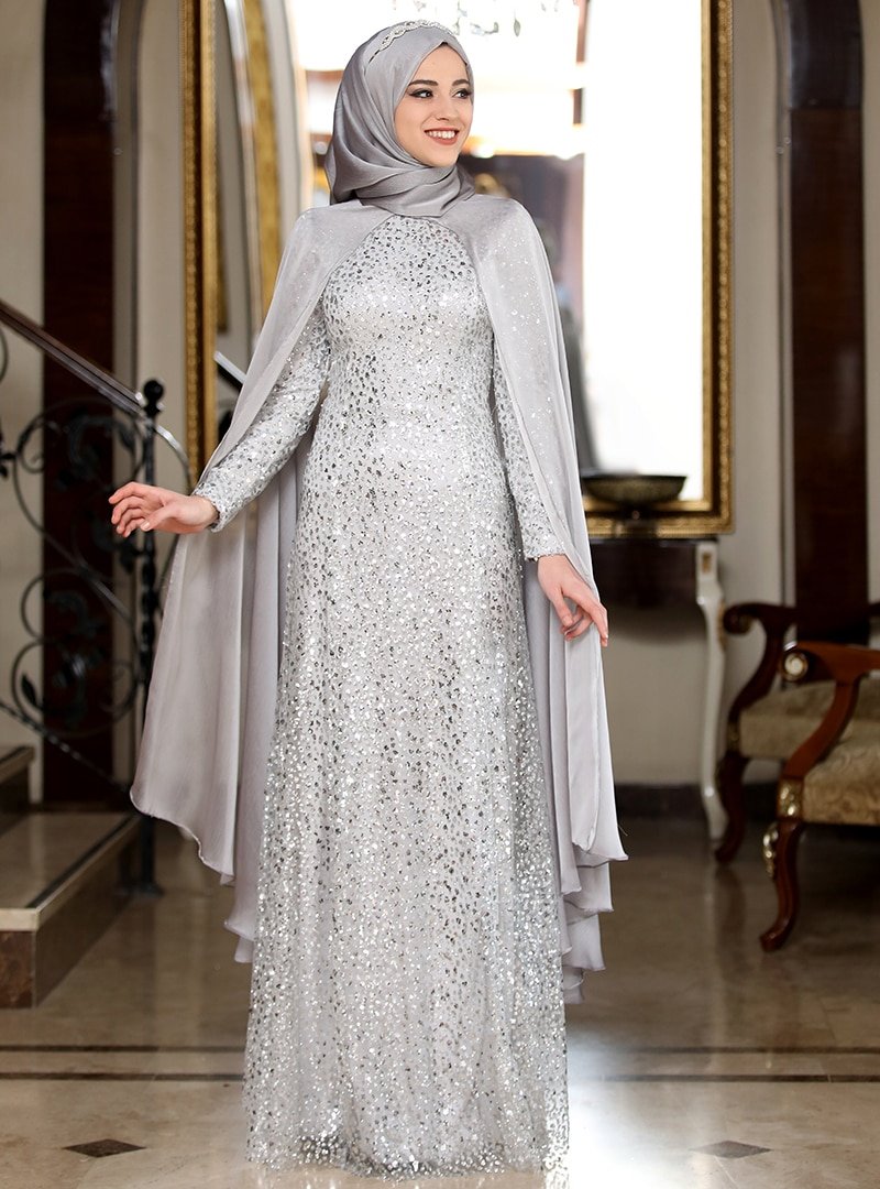 Al-Marah Kristal Şahsanem Abiye Elbise