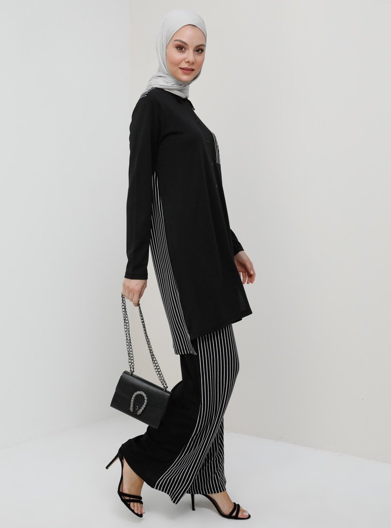 Tavin Siyah Tunik & Pantolon İkili Takım