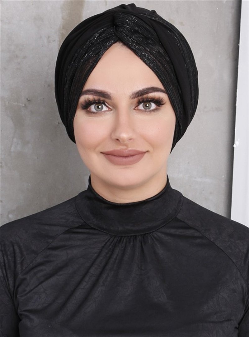 DIFFERENZA Siyah Yarı Sim Dolama Bone