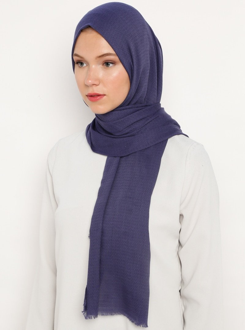 Kroren Lacivert Silver Serisi Şal