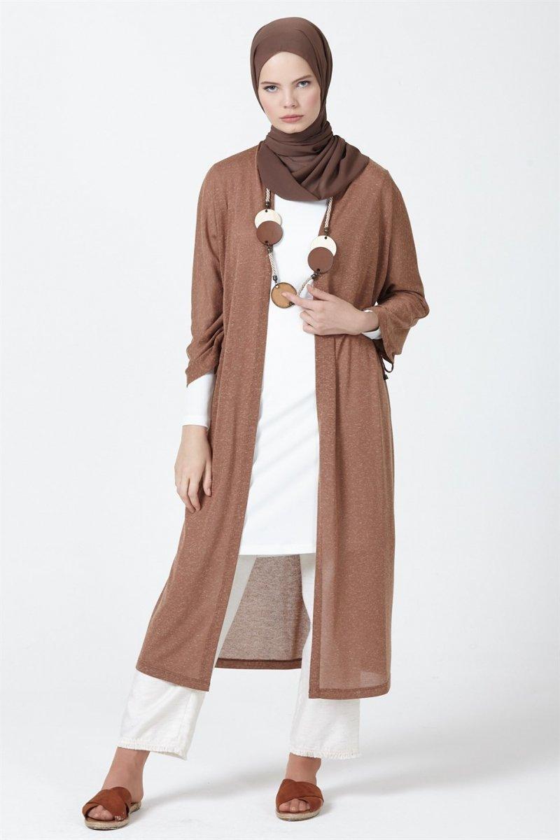 Armine Camel Kolye Aksesuarlı İkili Takım