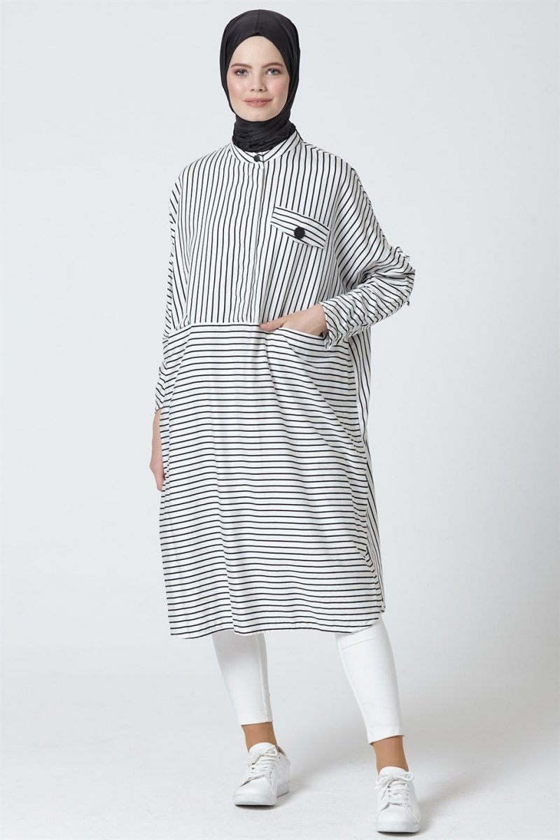 Armine Ekru Salaş Tunik