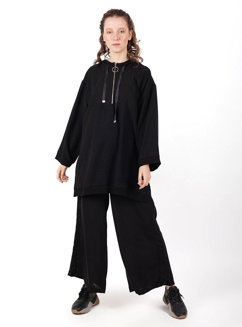 Loreen By Puane Siyah Tunik&Pantolon İkili Takım