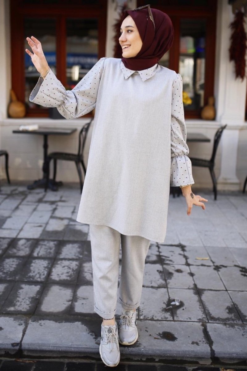 GİZCE Gri Squa Takım