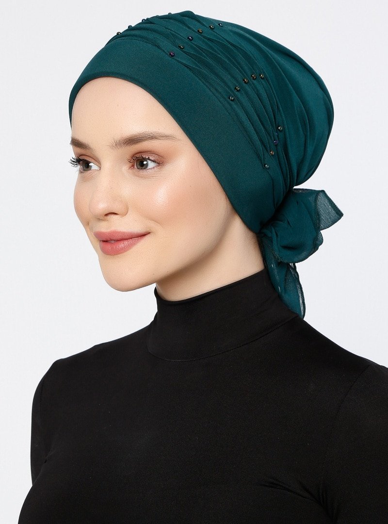 Les Bonnes Zümrüt Pileli İncili Bone