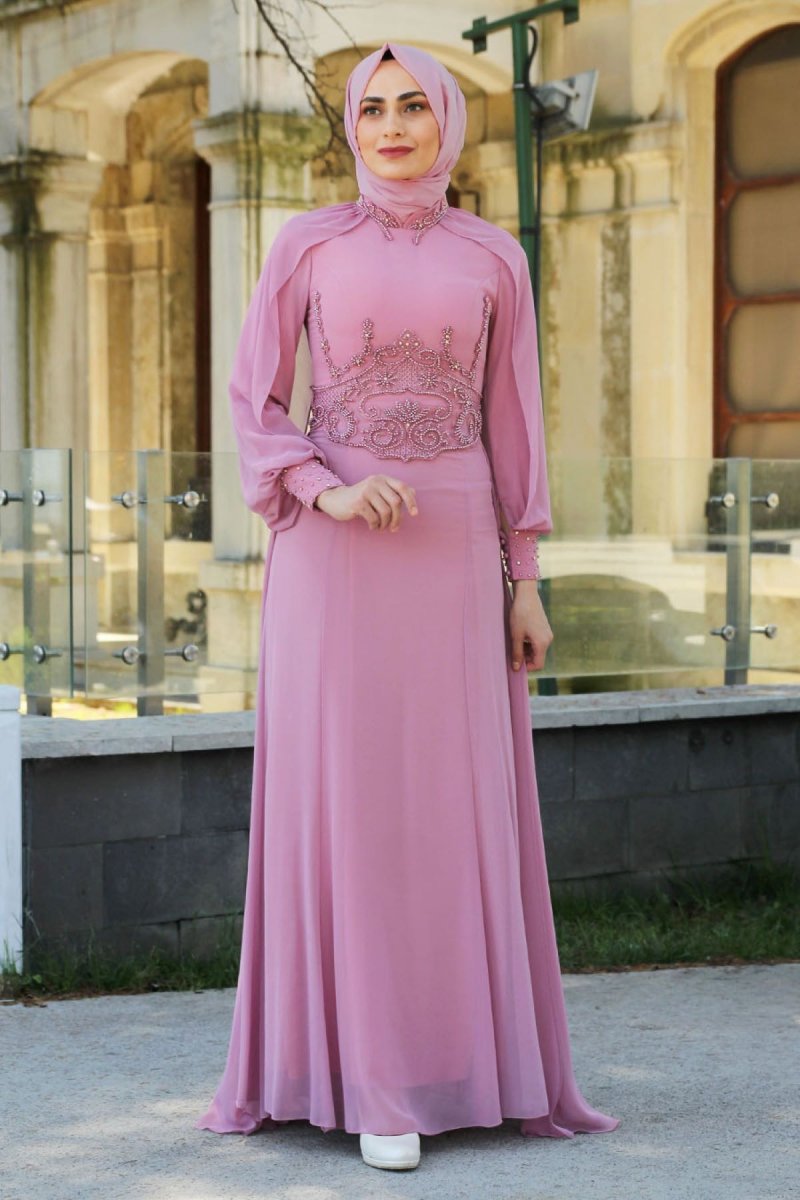 Feiza Collection Gül Kurusu Abiye Elbise