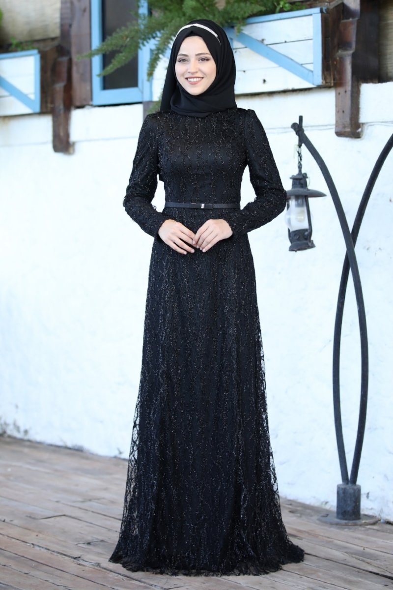 Al-Marah Siyah Abiye Elbise
