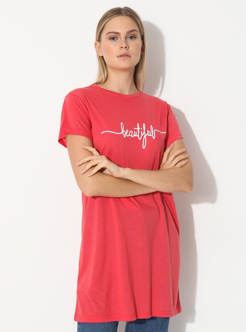 Çat Pat Tekstil Nar Çiçeği Basic T-shirt