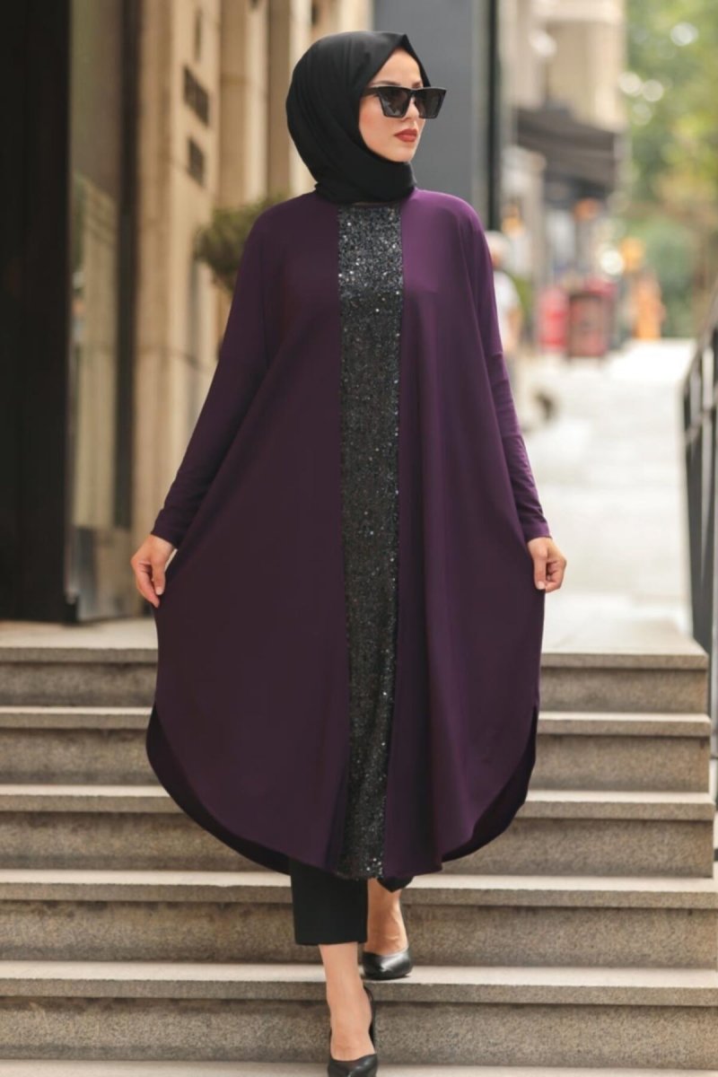 Neva Style Mürdüm Tunik