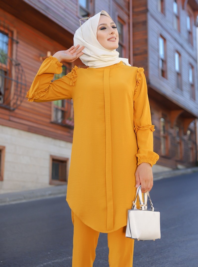 Tofisa Hardal Tunik&Pantolon İkili Takım