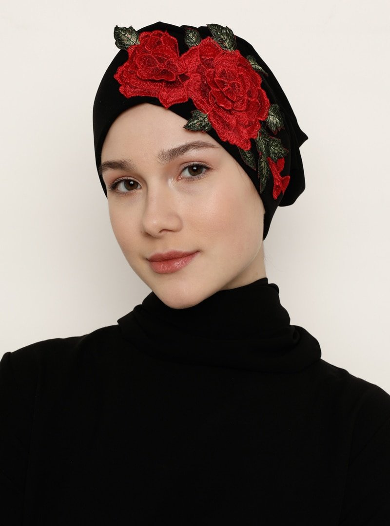 DIFFERENZA Siyah Kırmızı Hazır Rose Bone