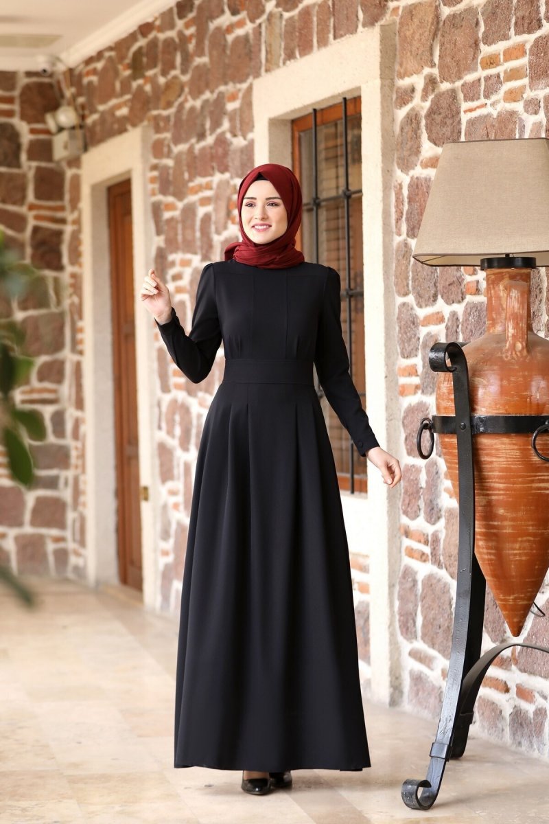 Lavienza Siyah Elbise