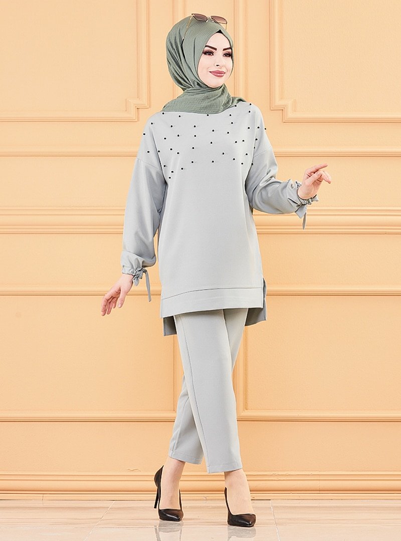Tofisa Mint Tunik&Pantolon İkili Takım
