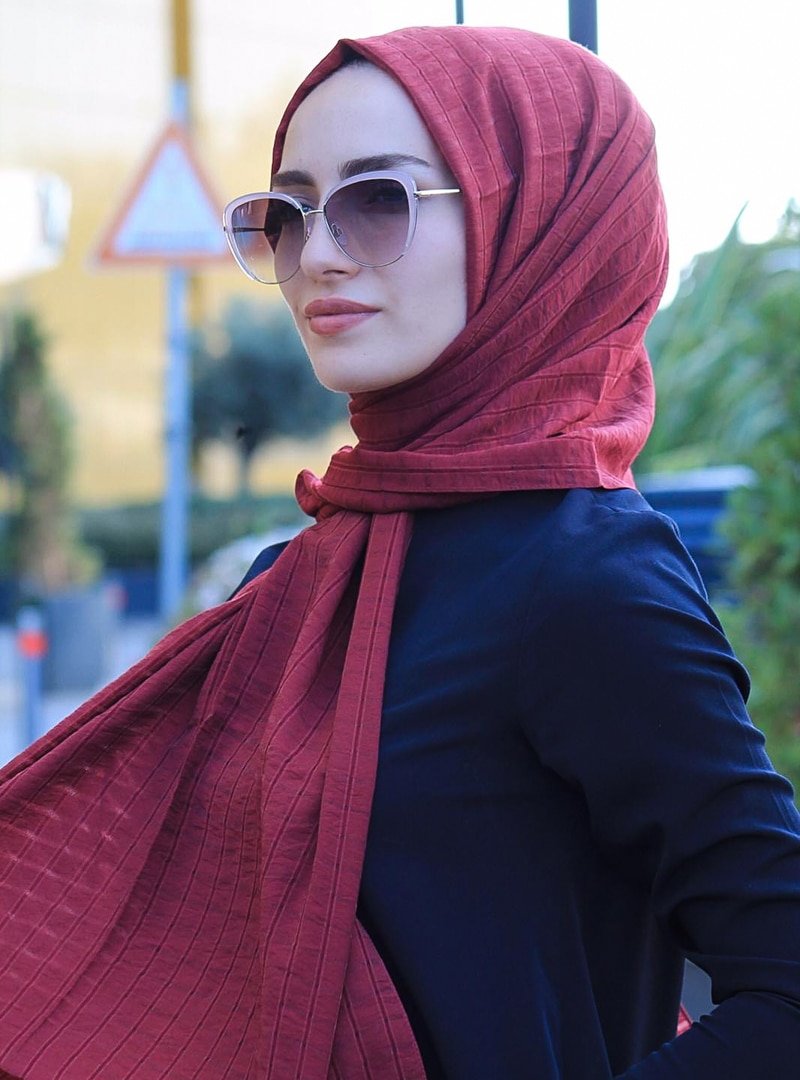 Balse Eşarp Bordo Elsa Şal