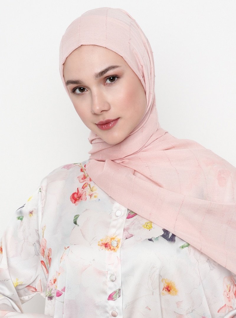 Miray Toz Pembe Düğüm Dokuma Şal