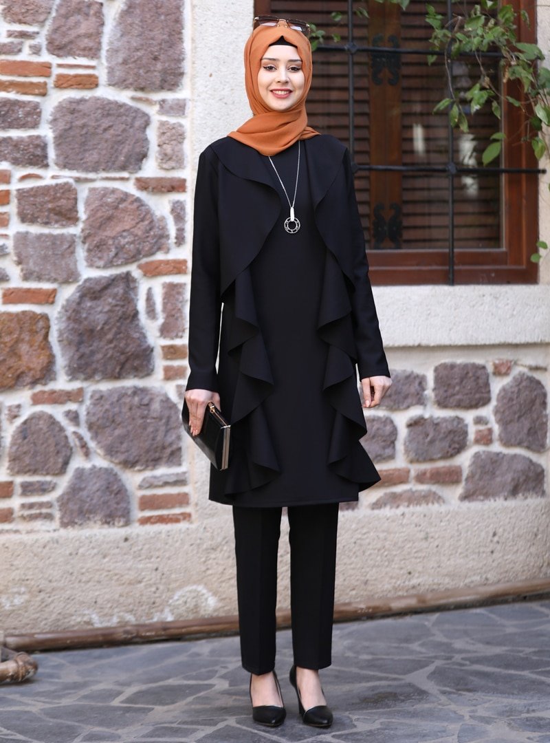 Azra Design Siyah Melis İkili Abiye Takım