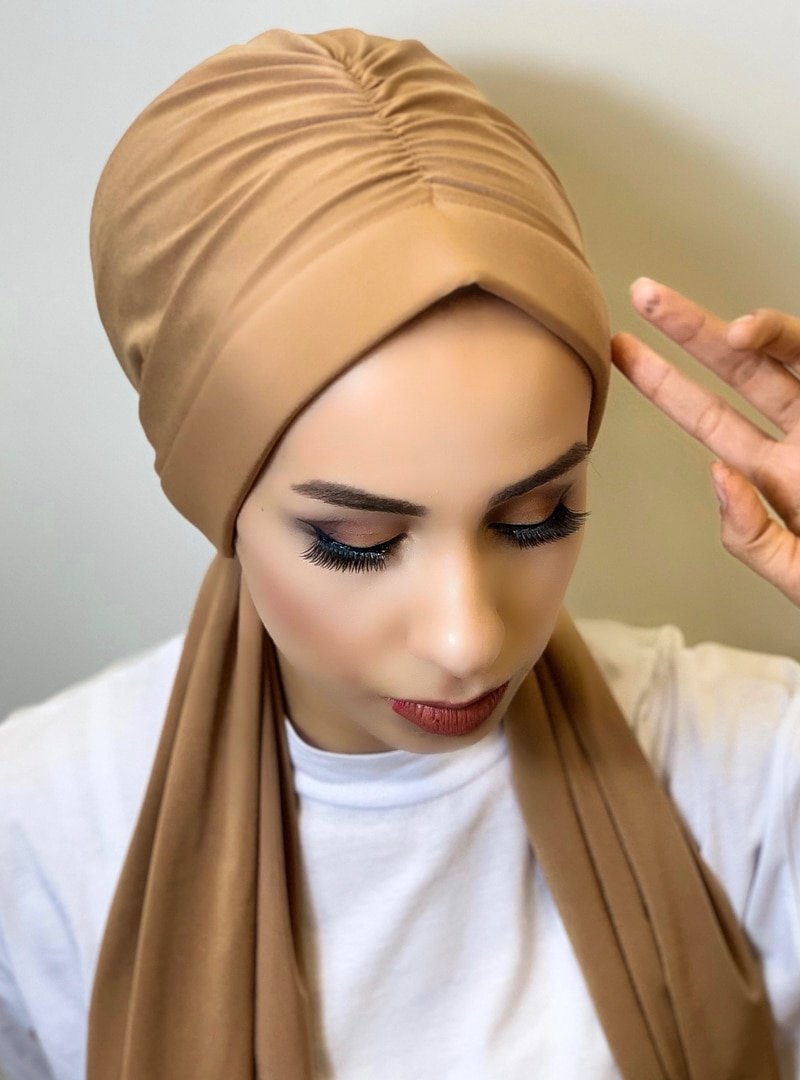 MERVEM BONE Sütü Kahve Piliseli Bone