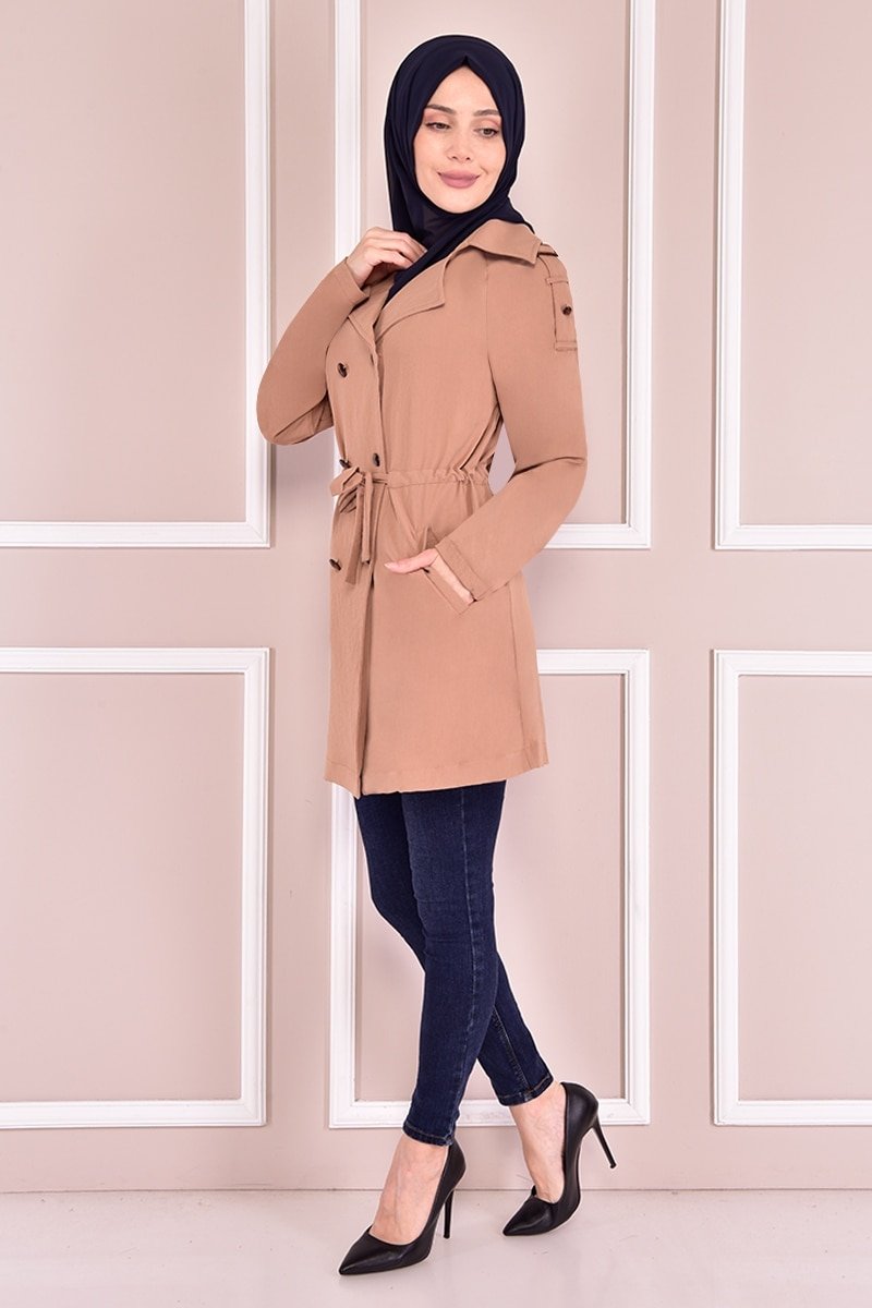 Moda Merve Vizon Bağcıklı Kap