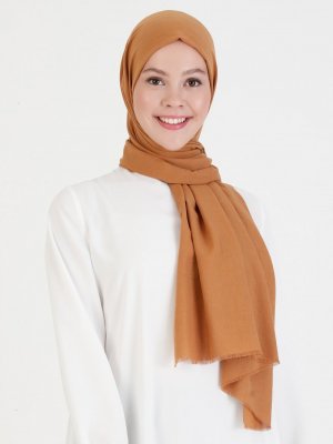 Tachnisa Karamel Pamuk Şal