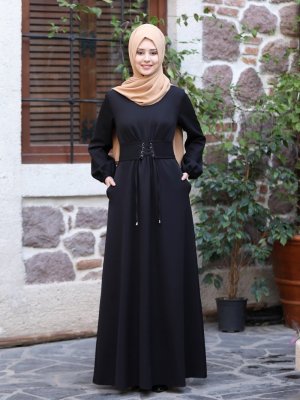 Azra Design Siyah Masal Elbise