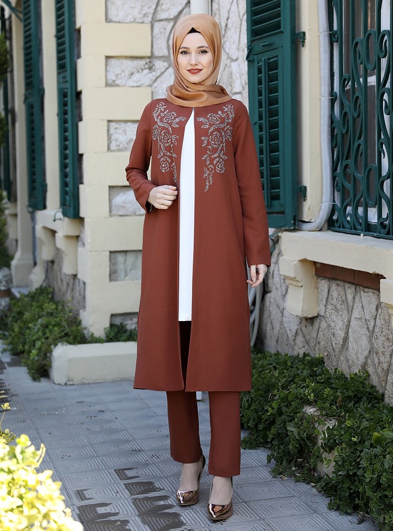 Emsale Taba Asel İkili Abiye Takım