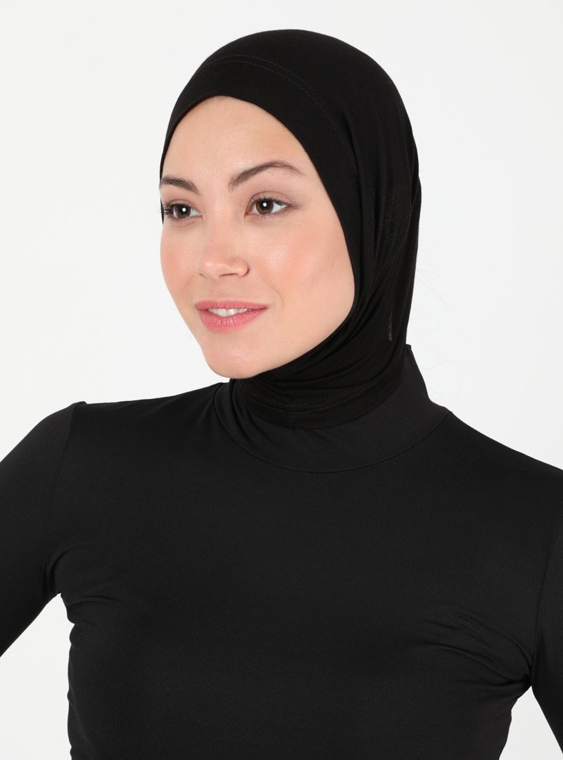 Sevda Bone Siyah Pratik Geçme Bone