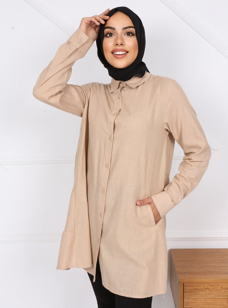 Pink Lady`s Vizon Cepli Pamuk Tunik