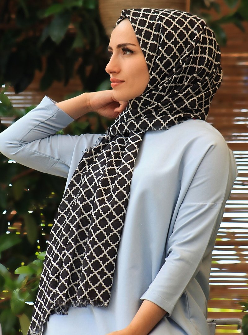 AlwayShawl Çok Renkli Desenli Şal