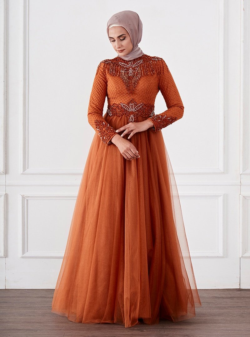 Moda Sinanlar Tarçın Berlin Abiye Elbise