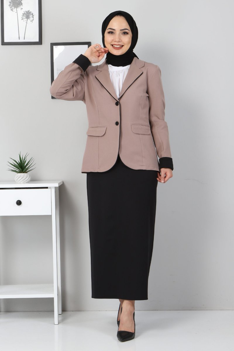 MISSVALLE Vizon Garni Detay Ceketli Kombin