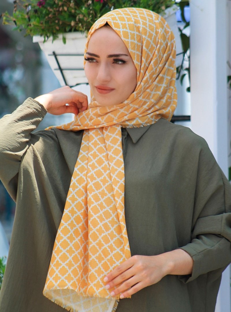 AlwayShawl Çok Renkli Desenli Şal