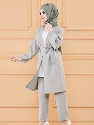 Tofisa Mint Ceket&Pantolon İkili Takım