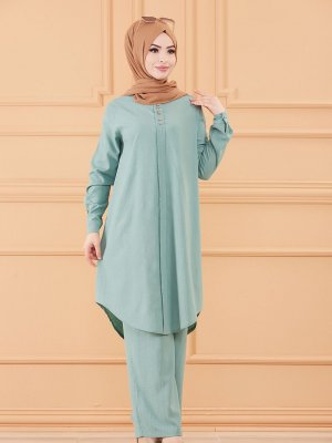 Tofisa Mint Tunik&Pantolon İkili Takım