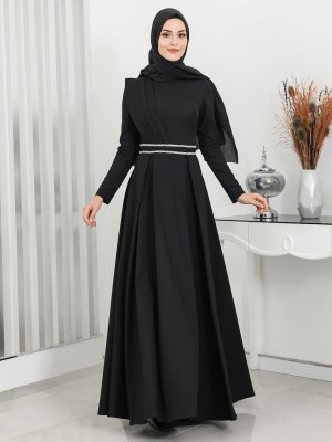 Surikka Siyah Sadem Abiye Elbise