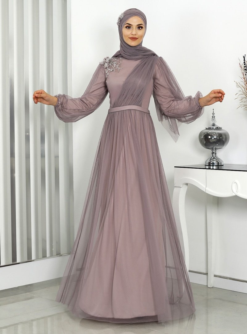 Rana Zenn Vizon Derin Abiye Elbise