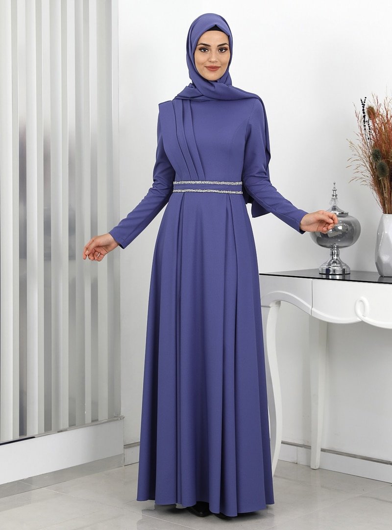 Surikka Leylak Sadem Abiye Elbise