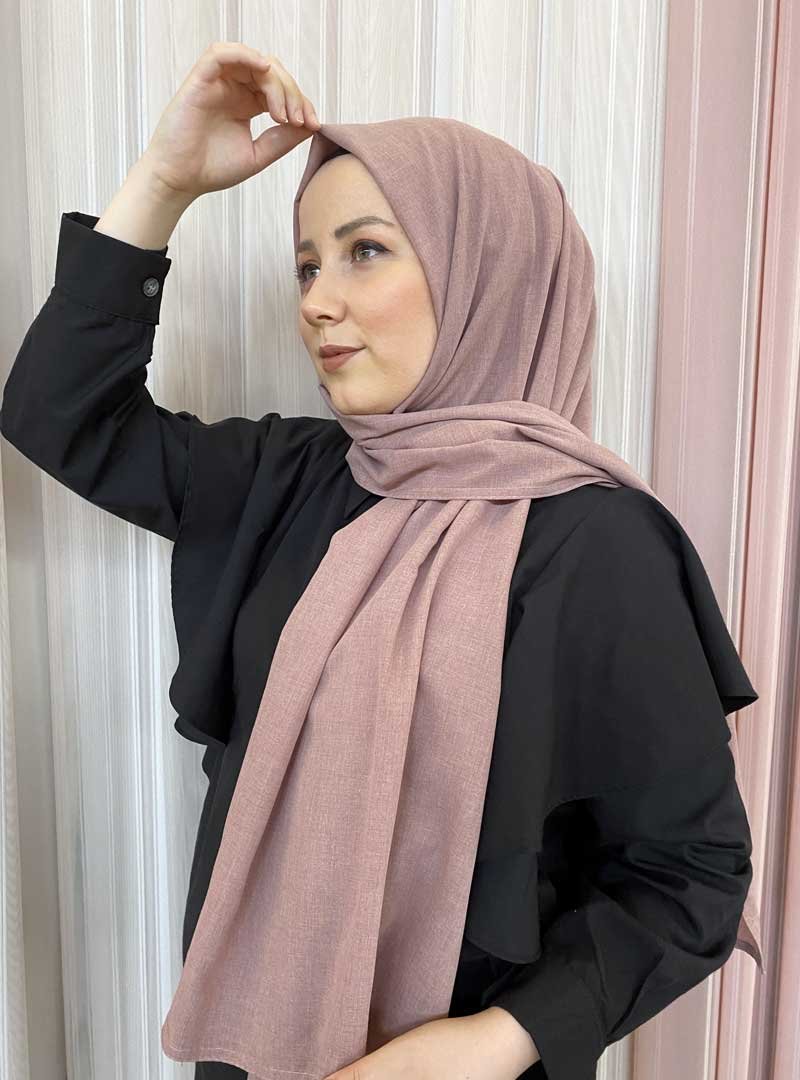 HAKİMODA Harman Koyu Pudra Şal