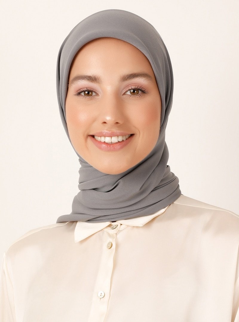 Miray Koyu Gri 120 Cm Jeddah Eşarp