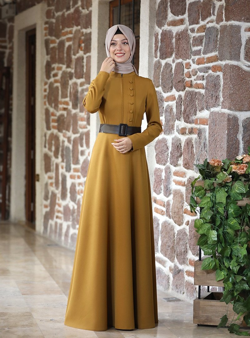 SEMRA AYDIN Safran Sahra Abiye Elbise