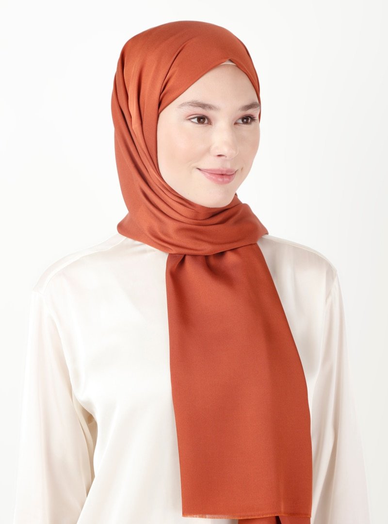 Soft Scarfs Bronz Hıgh Quality Düz Şal