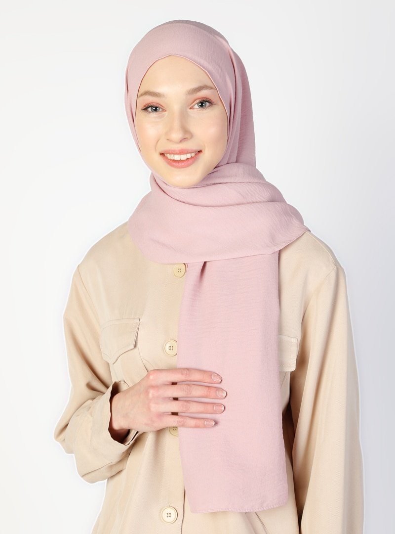ALİCEMOOD Toz Pembe Cazz Şal