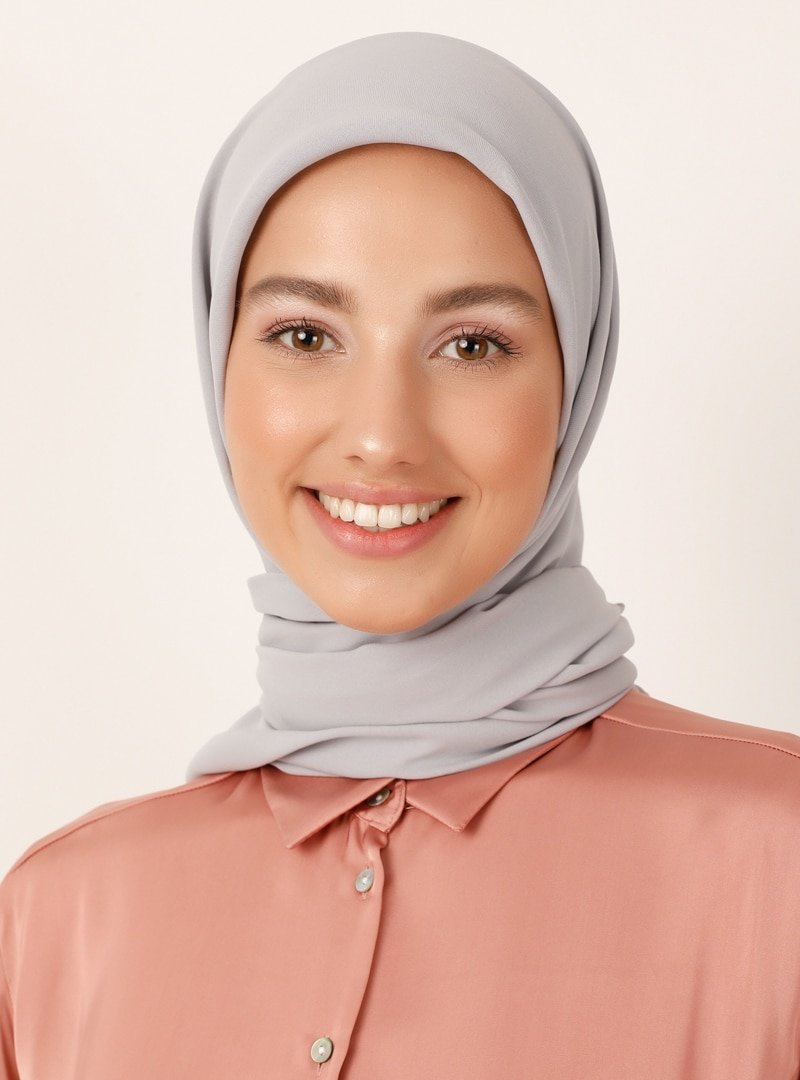 Miray Gümüş 120 Cm Jeddah Eşarp