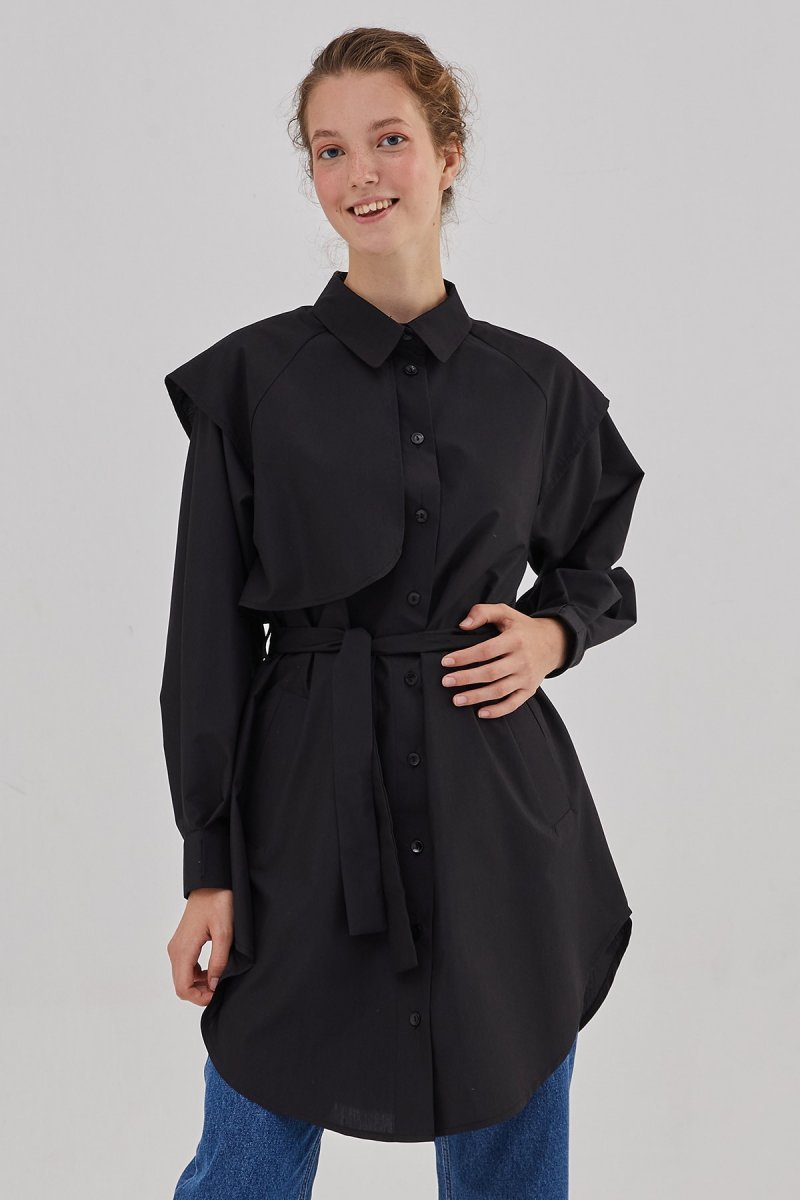 Hooopstore Siyah Emma Gömlek