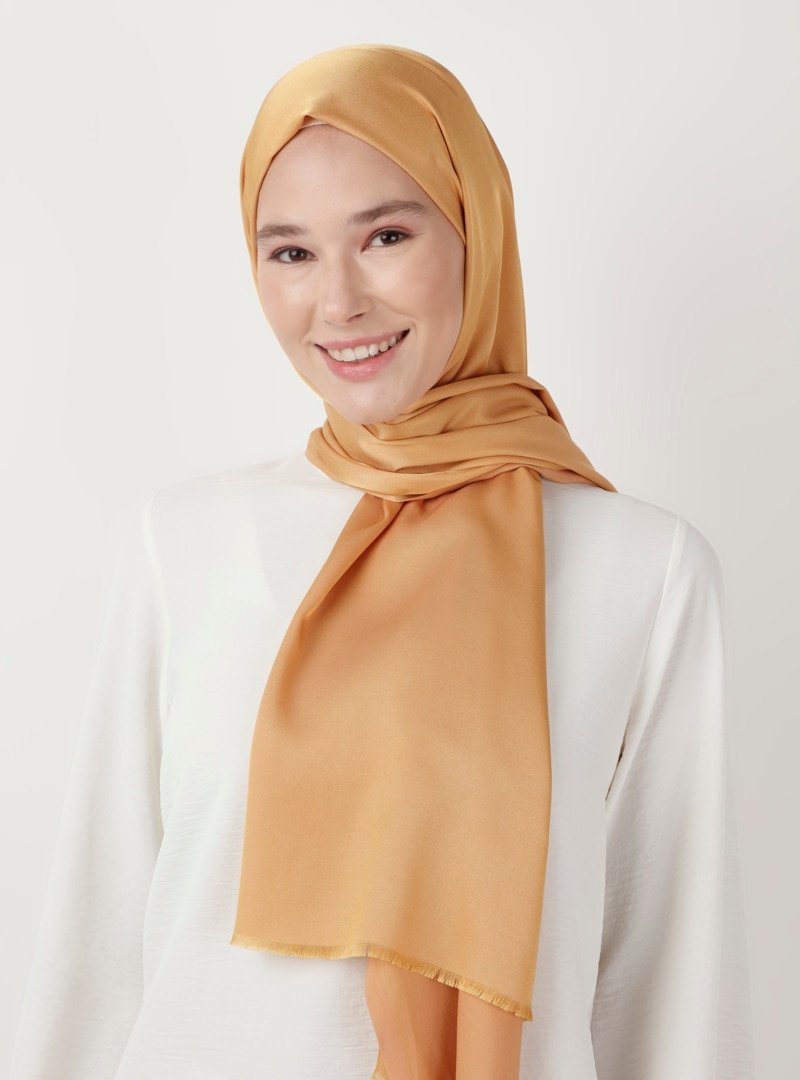 Soft Scarfs Gold Düz Şal