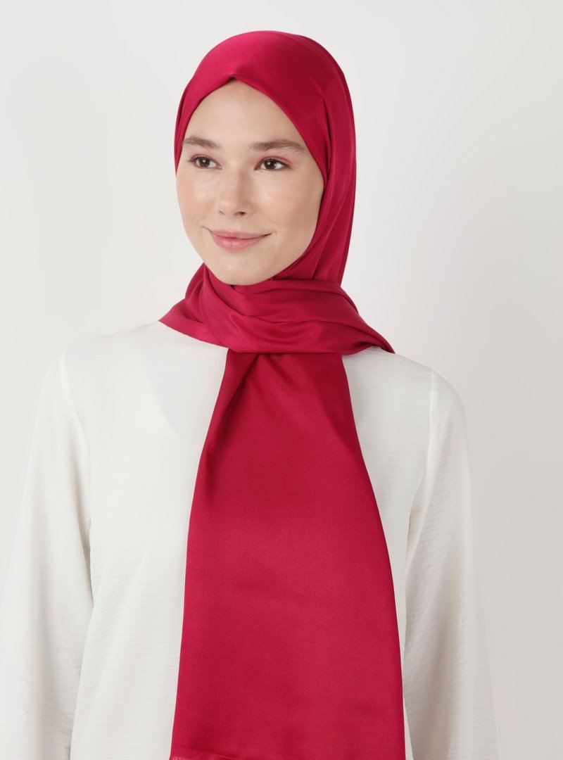 Soft Scarfs Fuşya Düz Şal